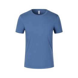 Customized 200g Dupont Solona ice-feel short-sleeved T-shirt with high-density threaded neckline 63.0% cotton 37.0% polyester W03-S3002   SKT101 Customized 200g Dupont Solona ice-feel short-sleeved T-shirt with high-density threaded neckline 63.0% cotton 37.0% polyester W03-S3002   SKT101